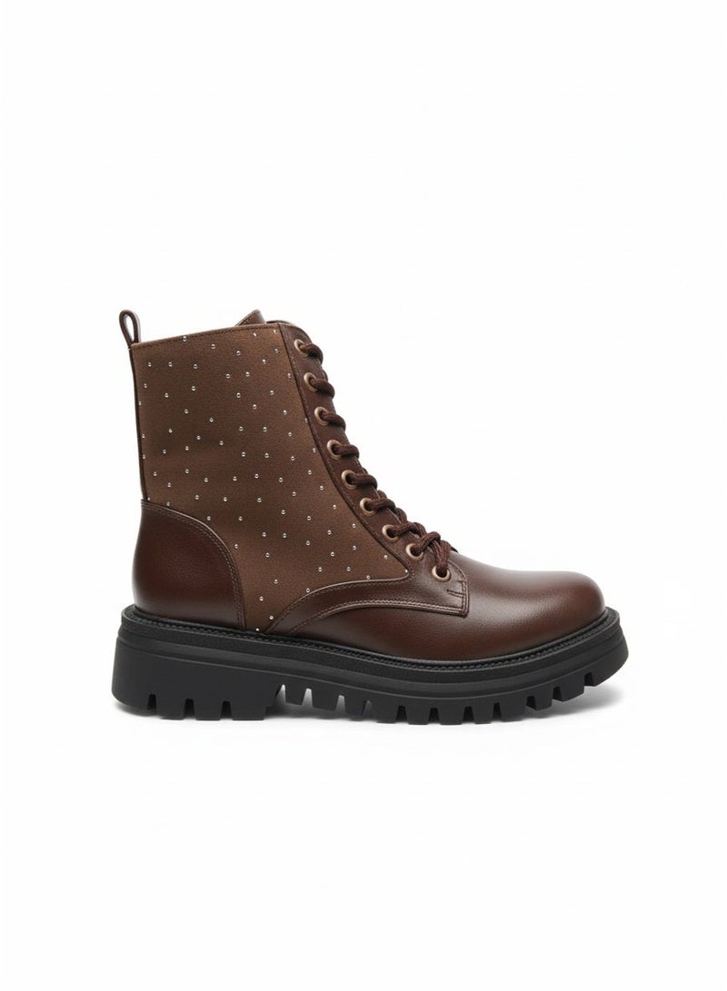 Vbranda Stylish boots with a modern studded design B-50-BROWN - Image 2